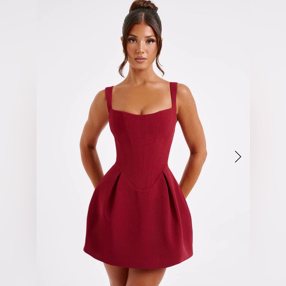 BABYBOO JANIYAH MINI DRESS - WINE/RED/MAROON Size XL NWT